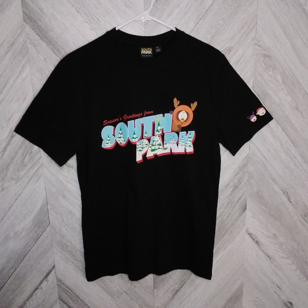 South Park Seasons Greetings From South Park T-shirt Sz: Small (Black)
